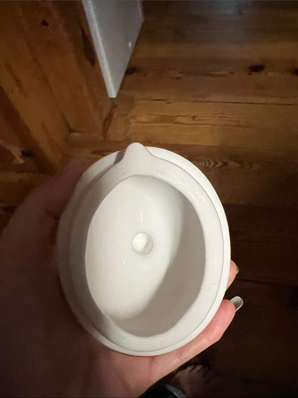Thomas Kinkade white ceramic